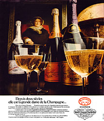 Publicit Veuve Clicquot 1973
