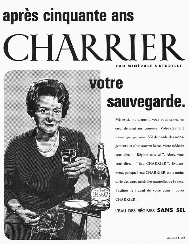 Publicité Charrier 1961
