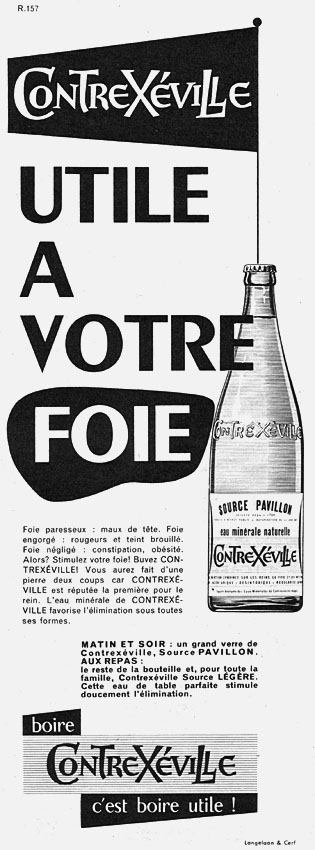 Publicité Contrexeville 1955