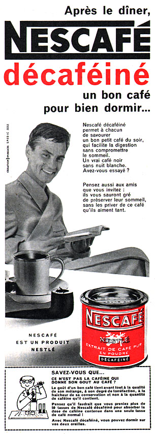 Publicité Nescaf 1960