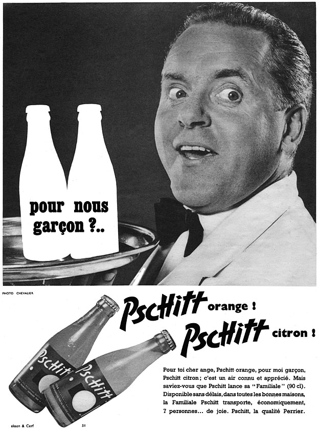 Publicité Pschitt 1957