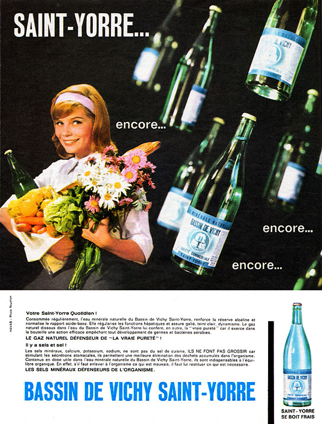 Publicité Vichy 1962
