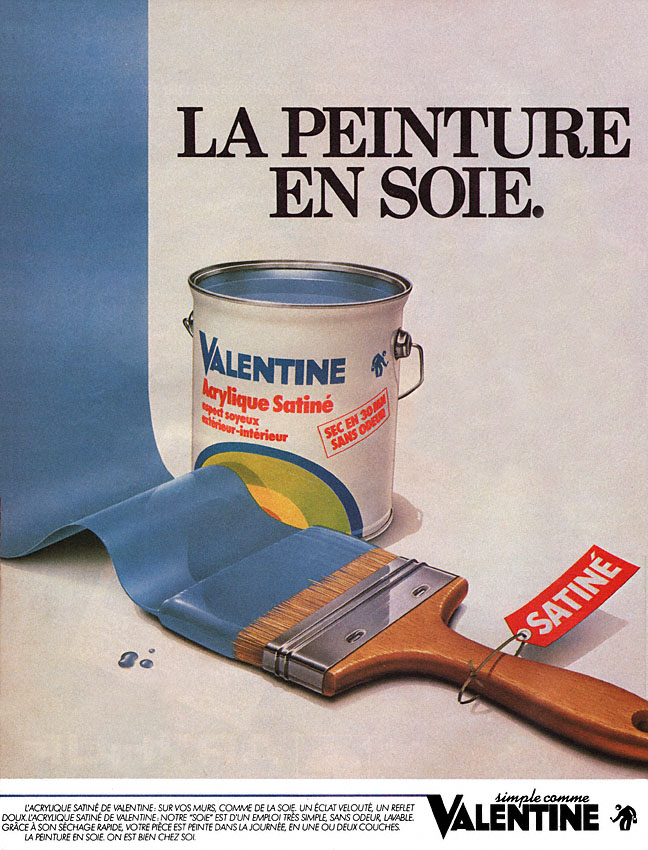 Publicité Valentine 1982