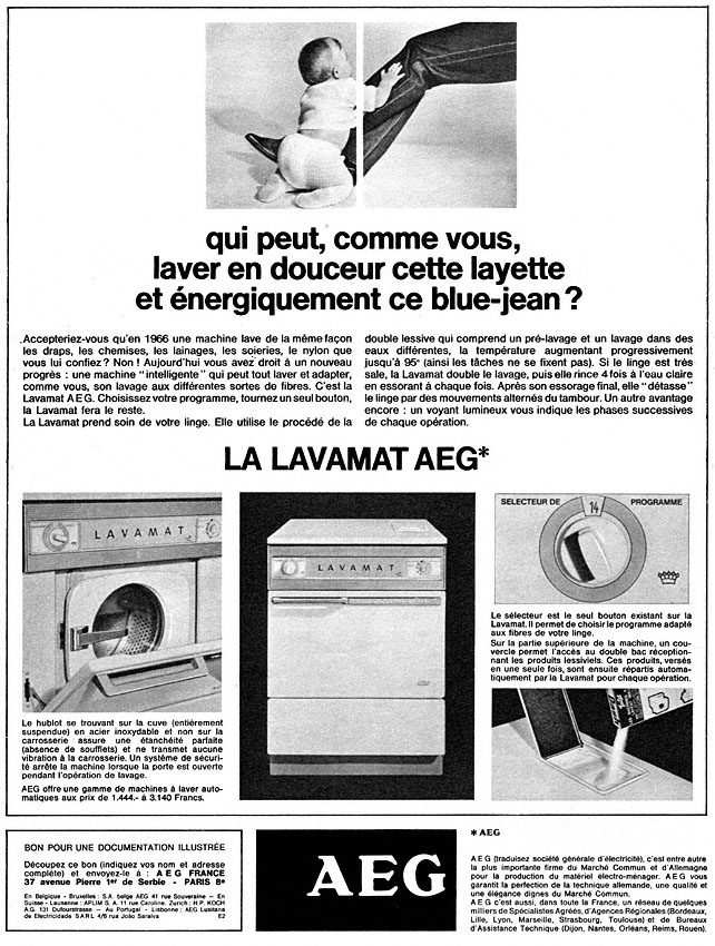 Publicité Aeg 1966