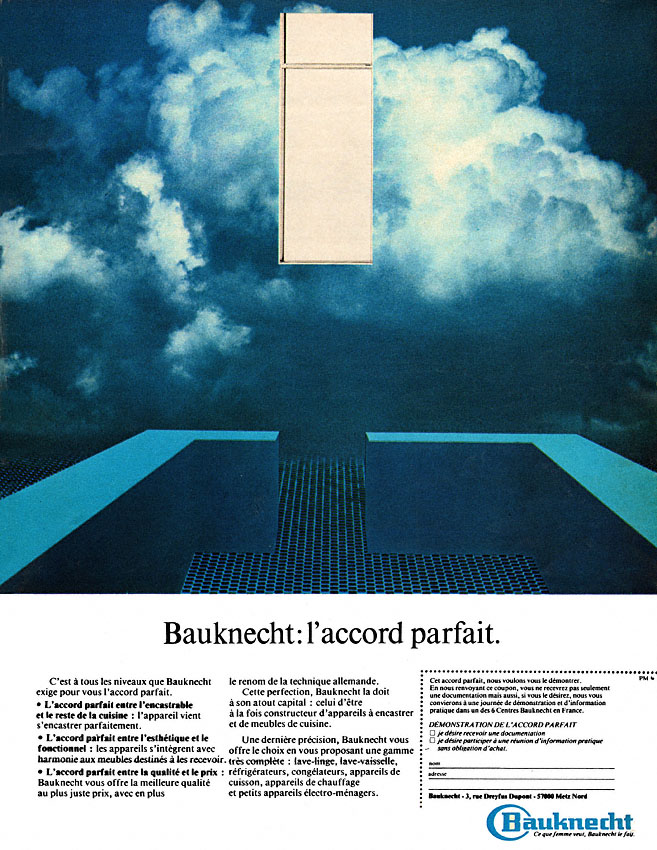 Publicité Bauknecht 1977