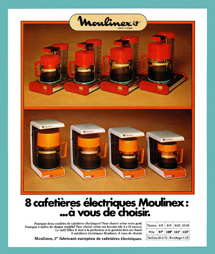 Publicité Moulinex 1975