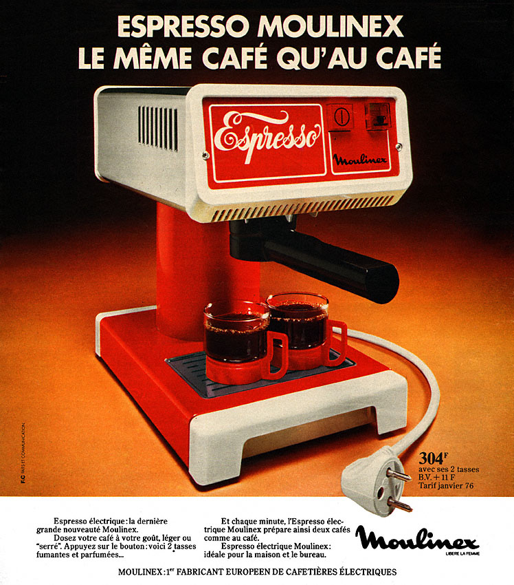 Publicité Moulinex 1976