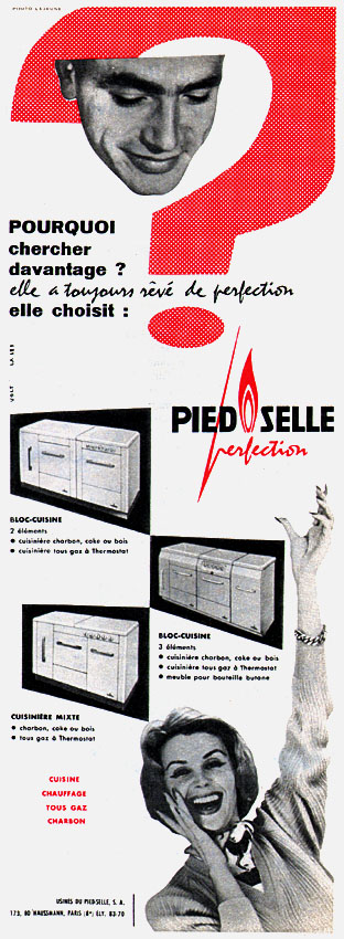 Publicité Pied Selle 1958