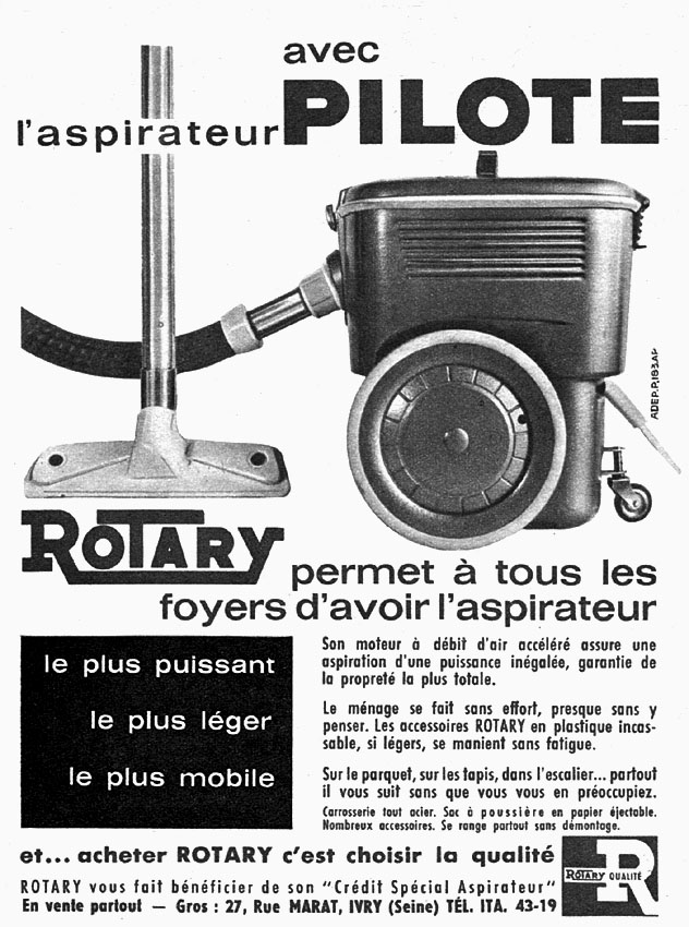 Publicité Rotary 1961