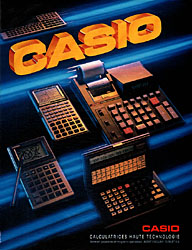 Publicité Casio 1987