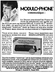 Marque Modulophone 1985