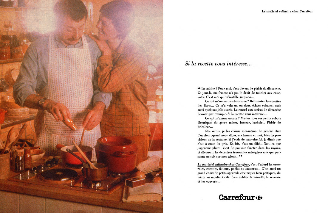 Publicité Carrefour 1980