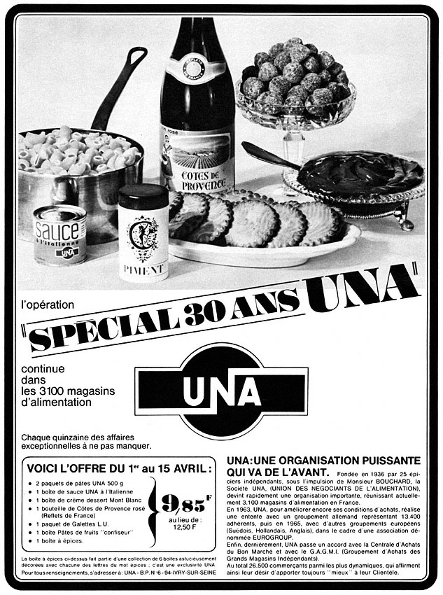 Publicité Una 1966