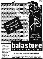 Publicité Balastore 1959