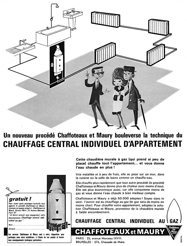 Publicité Chaffoteaux & Maury 1963
