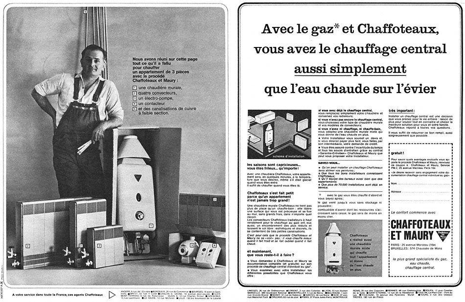 Publicité Chaffoteaux & Maury 1963