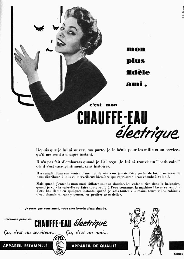 Publicité Divers Chauffage 1955