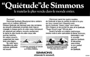 Publicité Simmons 1971