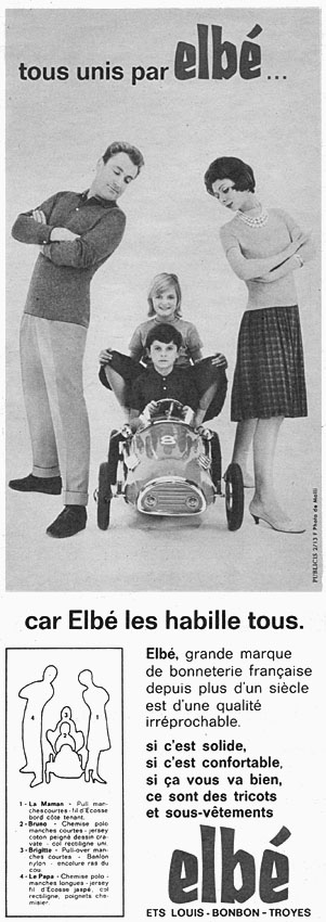 Publicité Elb 1961