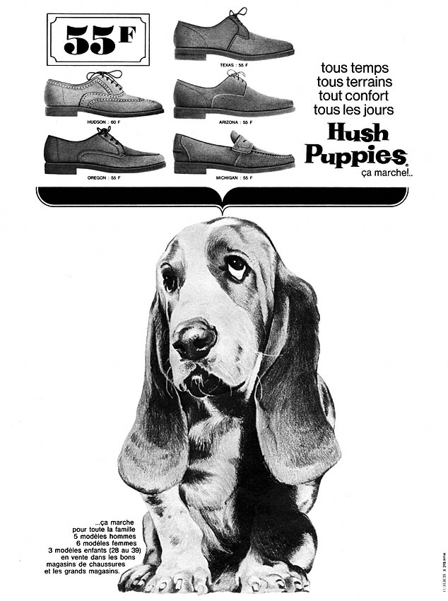 Publicité Hush Puppies 1968