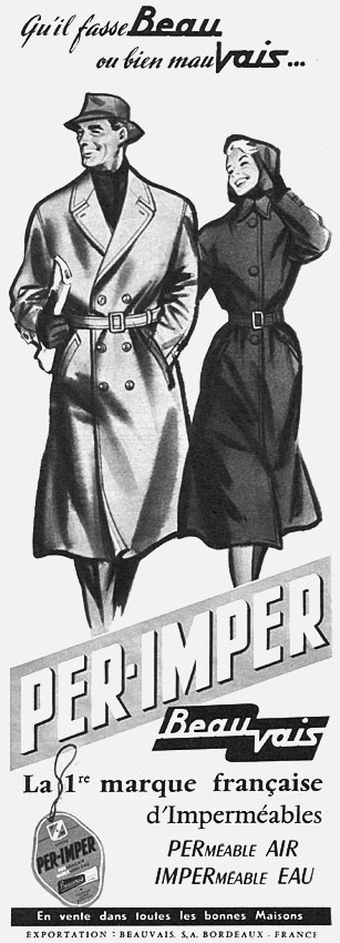 Publicité Per-Imper 1958