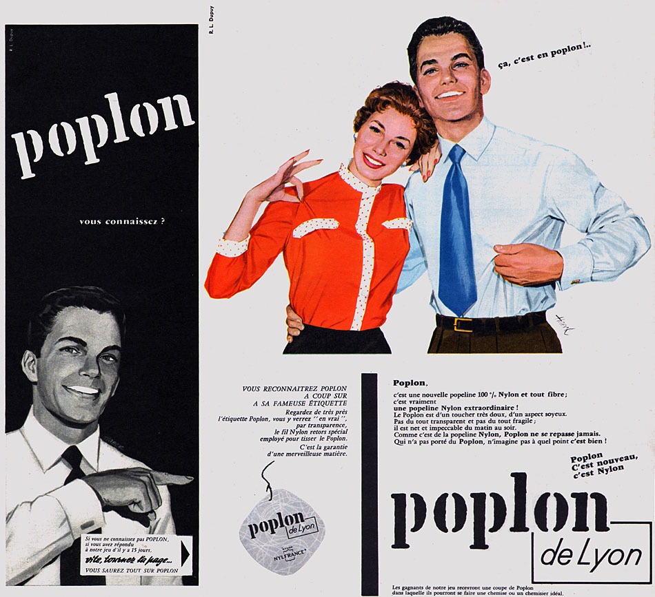 Publicité Poplon 1956