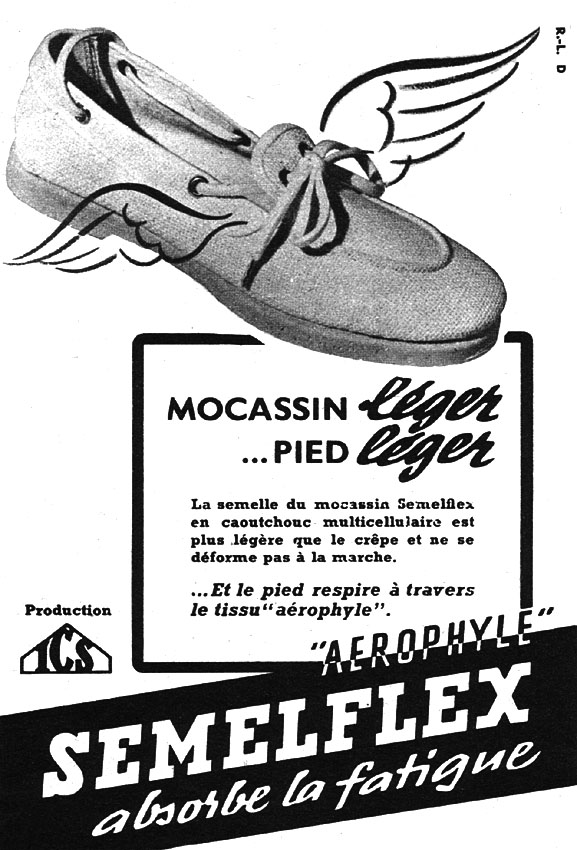 Publicité Semelflex 1950