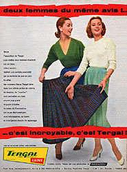 Publicité Tergal 1957