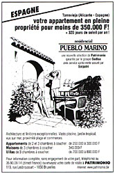 Publicité Espagne 1996
