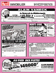 Publicité Match Annonces 1987