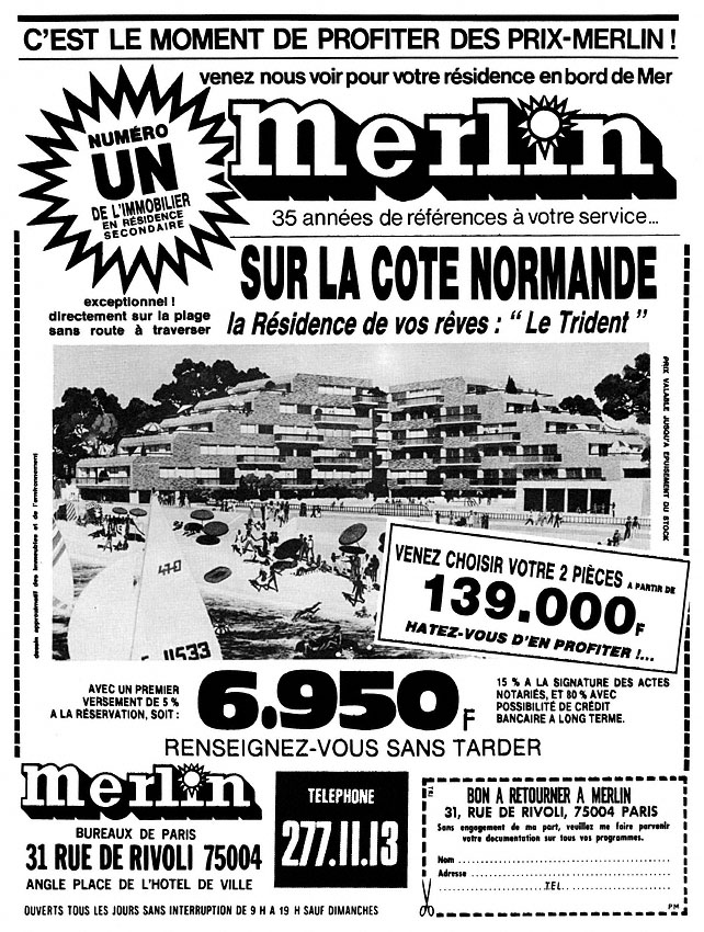 Publicité Merlin 1980