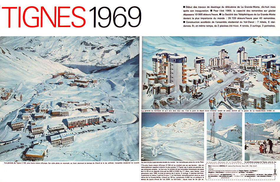 Publicité Montagne 1969