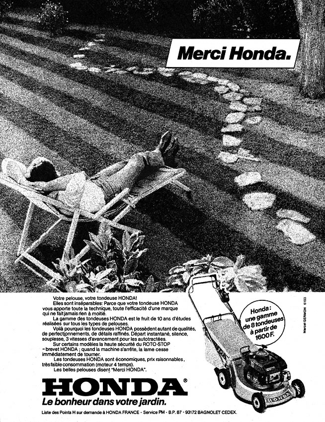 Publicité Honda 1980