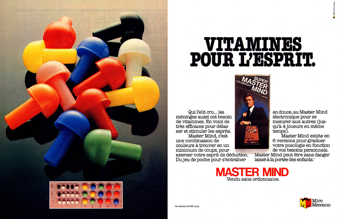 Publicité Master Mind 1980