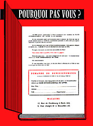 Publicit Club Int. du livre 1960