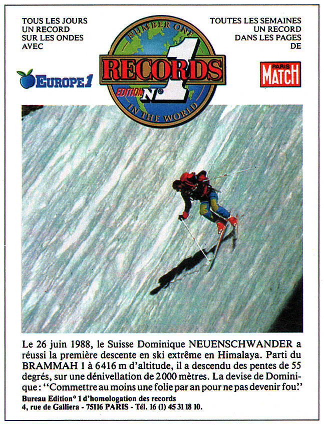 Publicité Editions No.1 1990