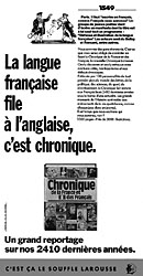 Publicité Larousse 1987