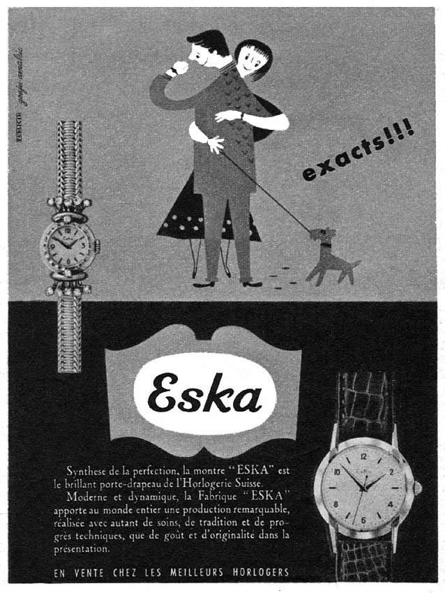 Publicité Eska 1952