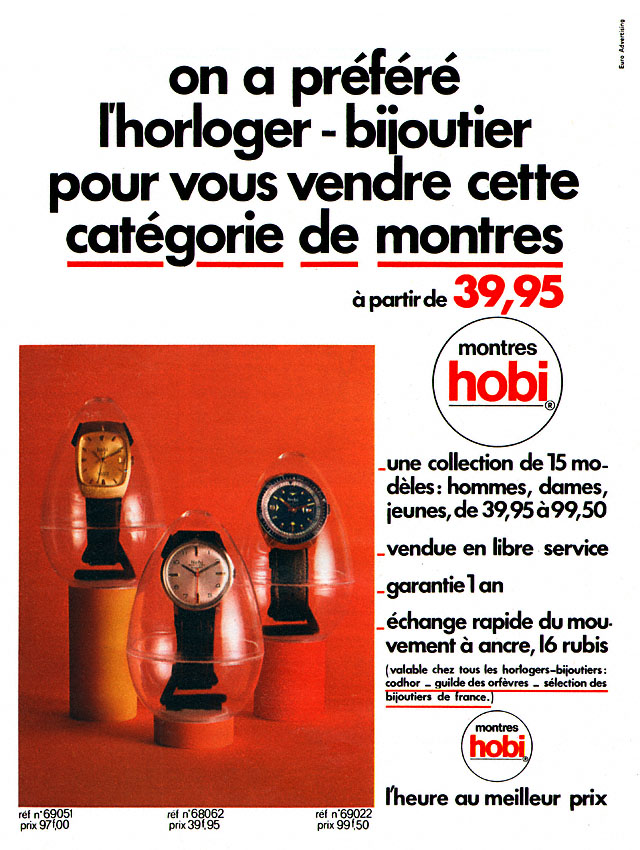 Publicité Hobi 1969