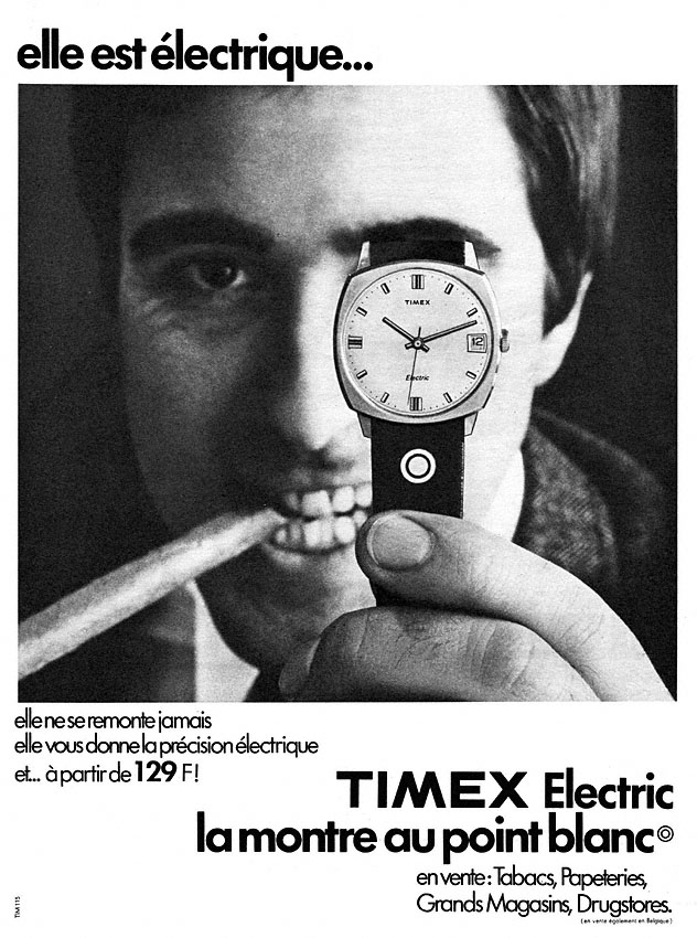 Publicité Timex 1970
