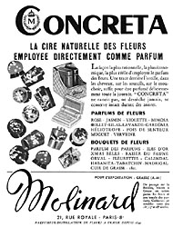 Publicité Molinard 1953