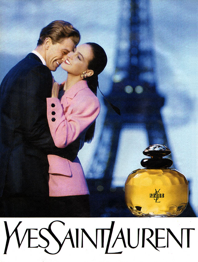 Publicité Yves Saint Laurent 1989