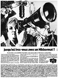 Publicité Nikon 1971