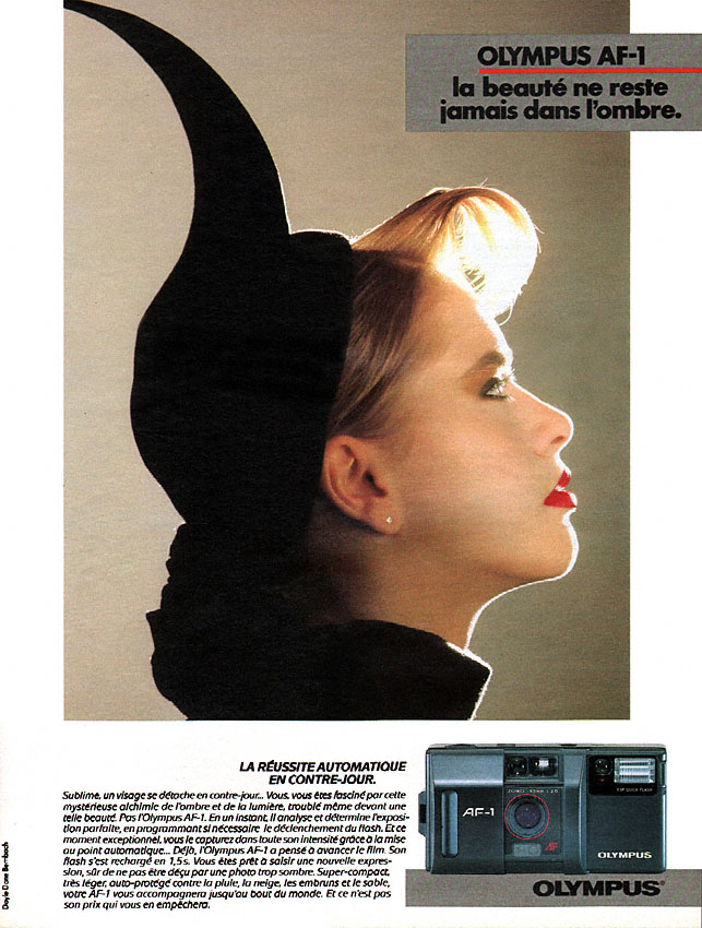 Publicité Olympus 1986