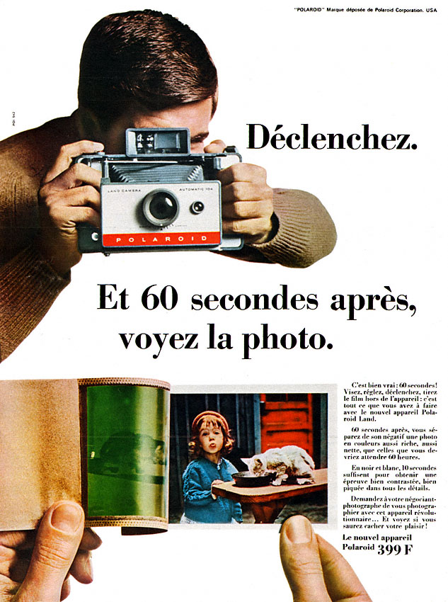 Publicité Polaroid 1966