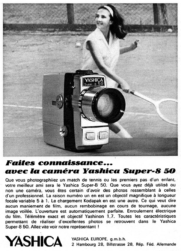 Publicité Yashica 1966
