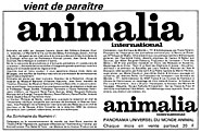 Publicit Animalia 1983