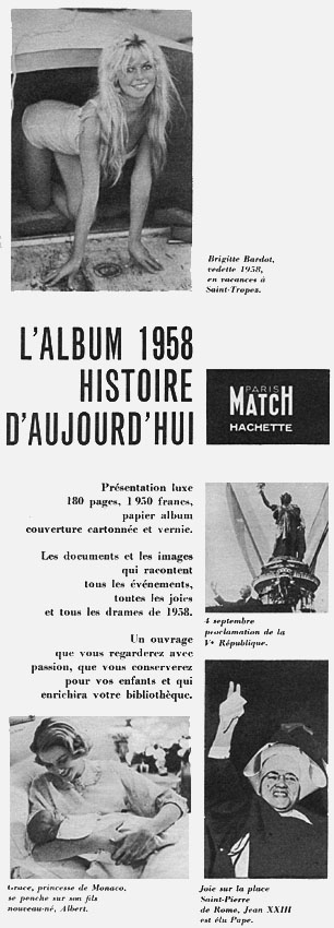 Publicité Match 1959