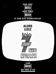 Publicit Tele7jours 1961