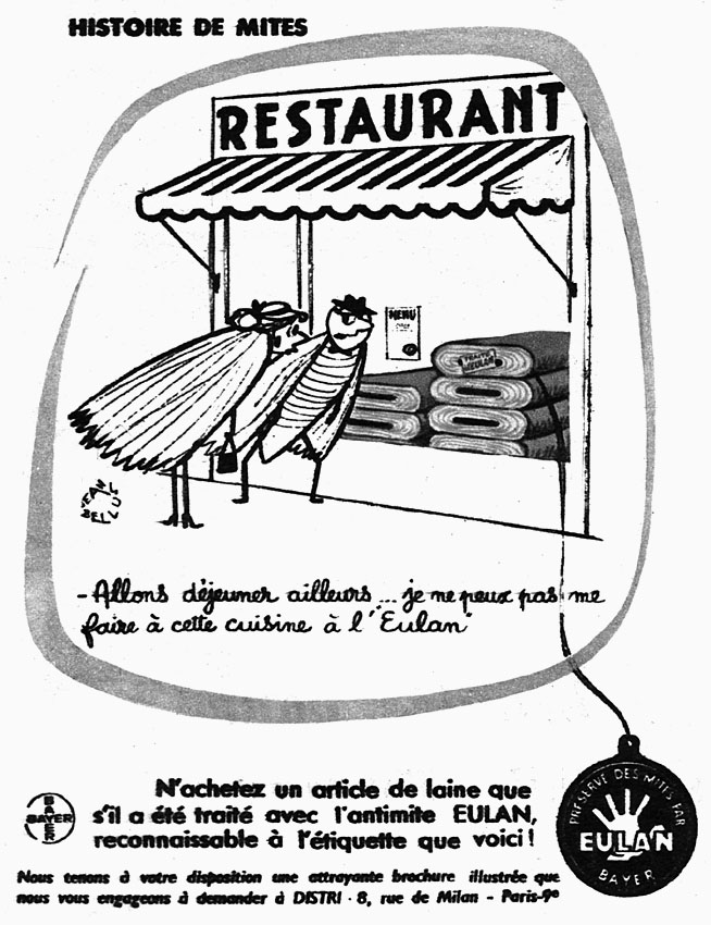 Publicité Eulan 1955